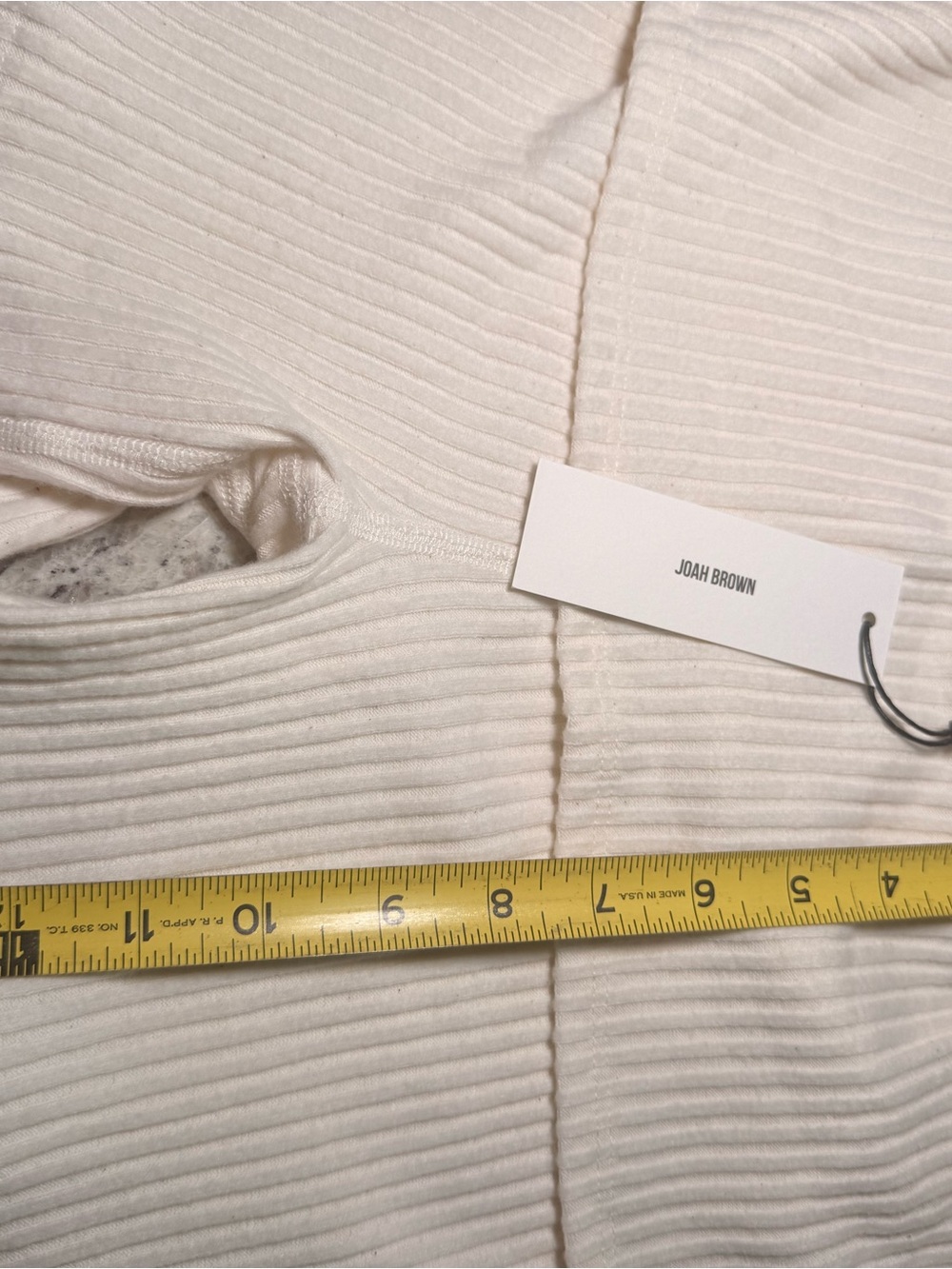 ♡ Joah Brown NWT Foldover Shorts in Natural Luxe Knit - Picture 9 of 10